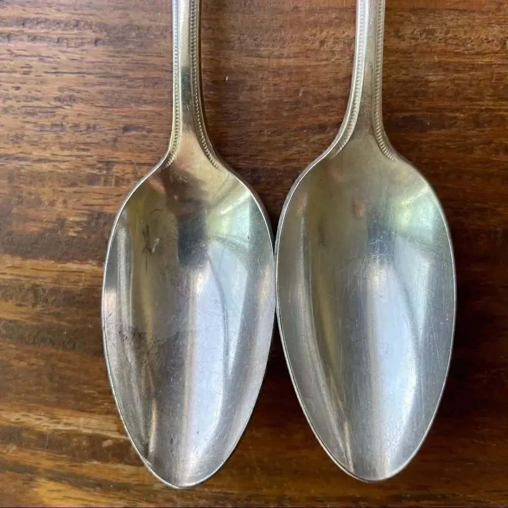 Antique 1921 Oneida Community Plate Grosvenor Teaspoons Set of 6 With Monogram